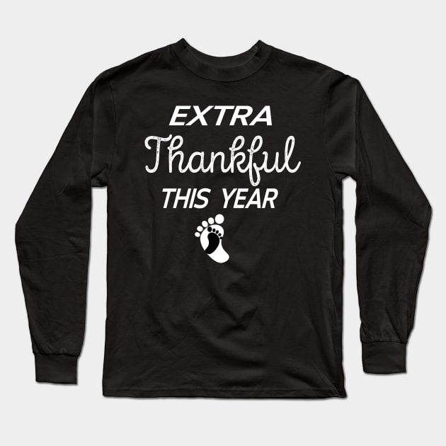 Pregnancy reveal thanksgiving couple matching Long Sleeve T-Shirt by NIKA13